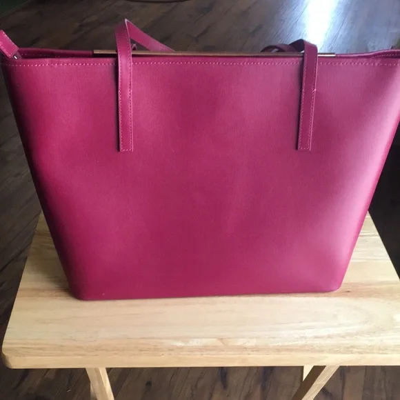 NWOT Ted Baker Leather Floral Tote - Picture 4 of 6